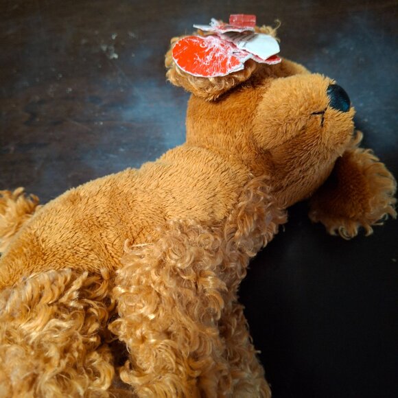 Ty Beanie Baby BB 2.0 Frolics The Puppy Dog Brown Curly Plush - Picture 2 of 9